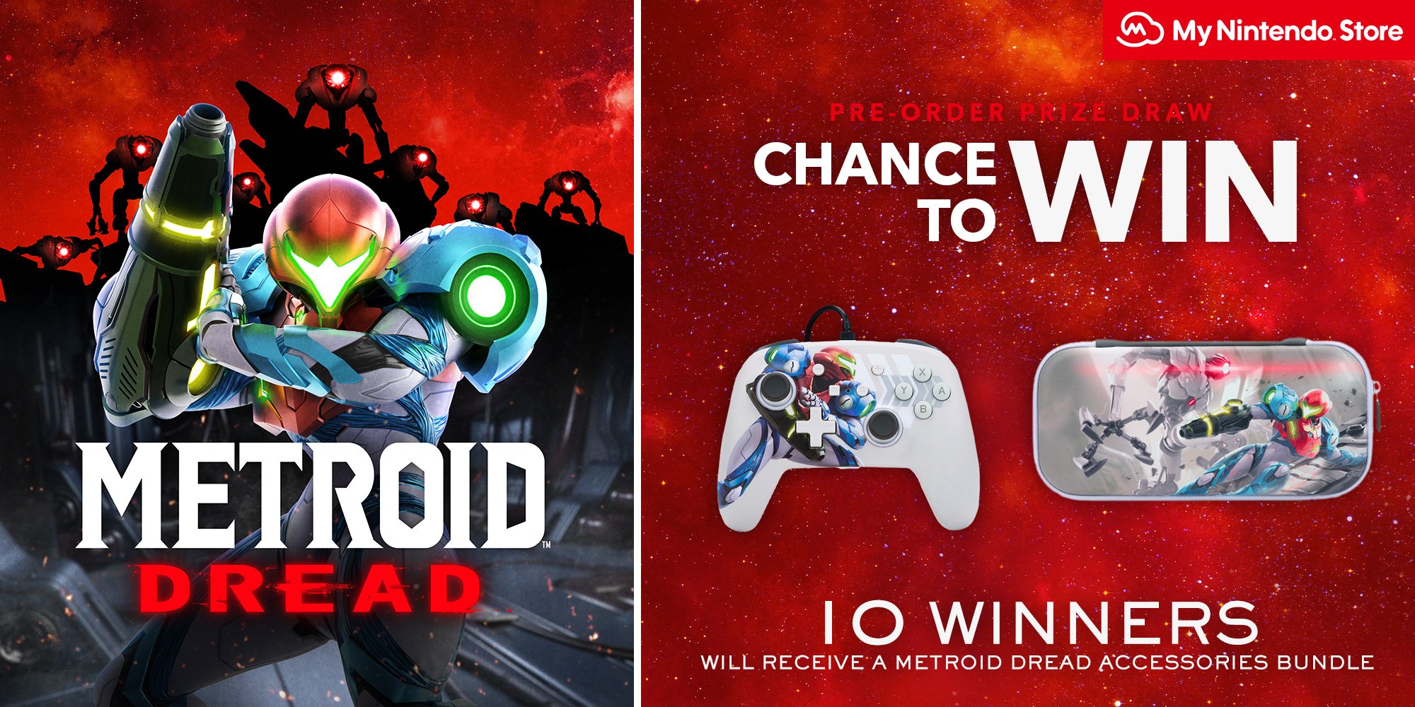 Nintendo Uk Metroid Dread Is Almost Here Pre Order On My Nintendo Store And You Ll Be Entered Into A Prize Draw To Win 1 Of 10 Metroid Dread Accessory Bundles Already