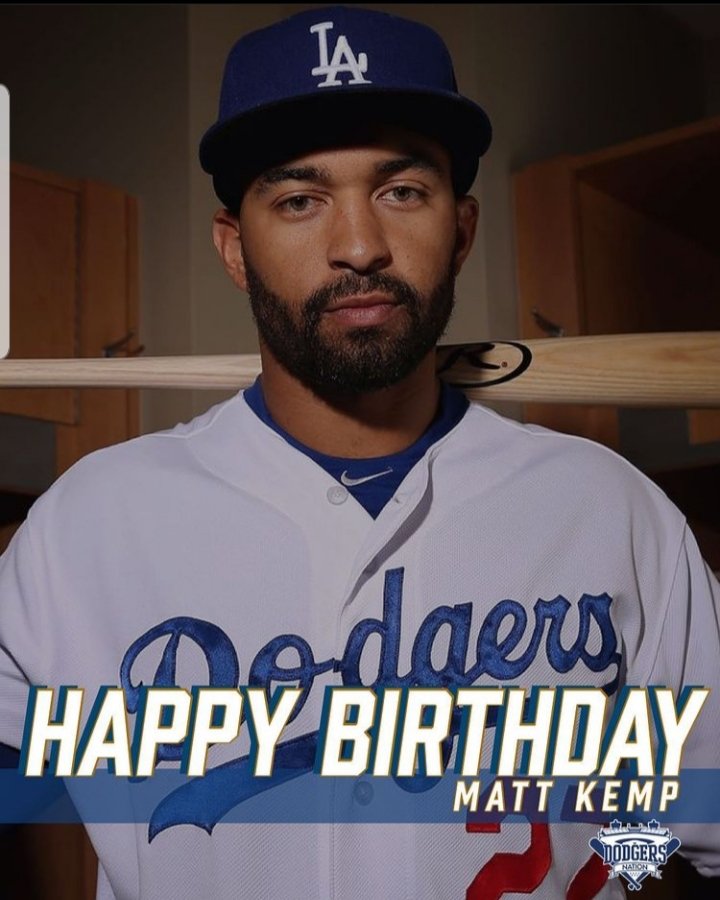 Happy Birthday to former Midwest City Matt Kemp! 