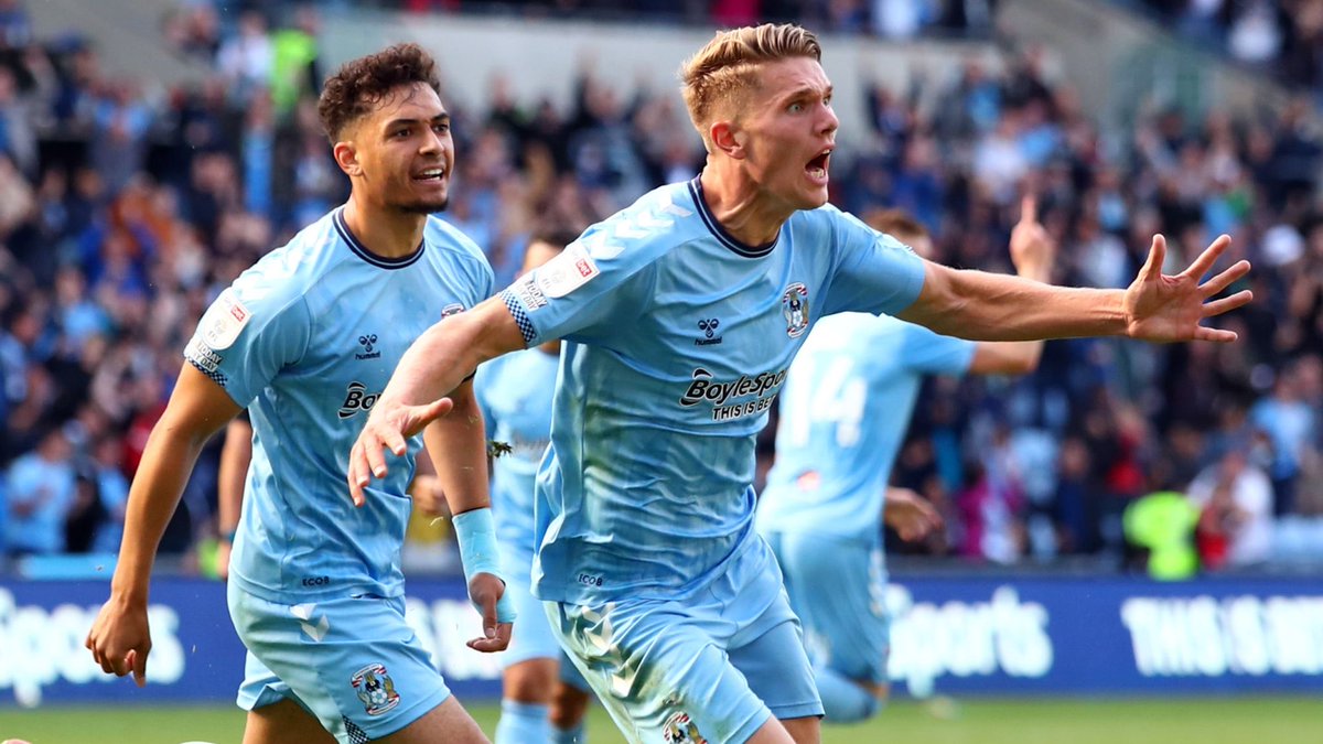 ExtraEfl's tweet photo. 🕵️‍♂️Victor Gyökeres form for Coventry City 👀

⚽️ v Millwall 
⚽️ v Cardiff 
⚽️🅰️v Middlesbrough 
❌ v QPR 
🅰️ v Reading 
⚽️ v Blackpool 
❌ v Barnsley 
⚽️ v Forest 

🇸🇪 The Swede has been involved in 7 of City’s 9 goals 🔥 
#pusb #ccfc #efl #ExtraEfl #skybetchampionship https://t.co/Xzaw5kqibD