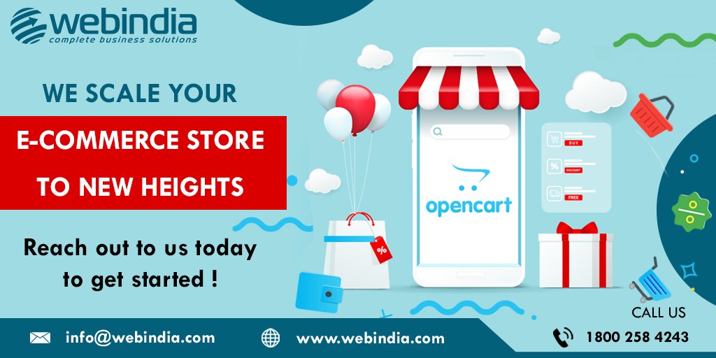 webindiaservice's tweet image. We help Businesses right from Startups to Enterprise build Secure Reliable Opencart Ecommerce Websites.
#opencart  #opencartdevelopmentcompany  #opencartdevelopmentservices  #opencartservices #opencartdevelopmentagency