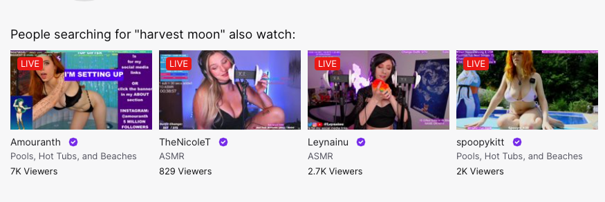 ArnottDoc's tweet photo. Was thinking of streaming some #HarvestMoon to supplement this week's #MIT3371/#DC3206 reading on #StardewValley. Don't know what to make of this search result tho https://t.co/KQa2M9cEu7