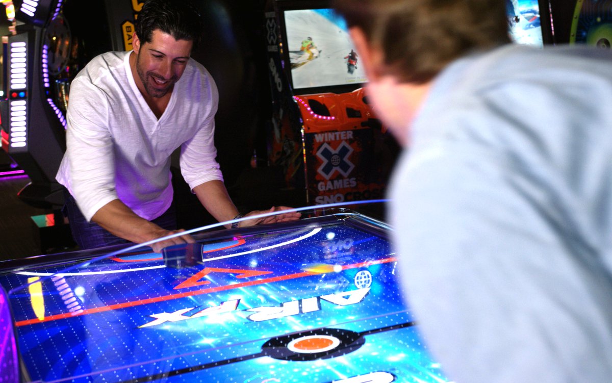 Upgrade your air hockey experience with multi-color LED lighting and the industry’s first ½” thick playing surface. With modern design and technology updates, it’s the best air hockey table of its kind!