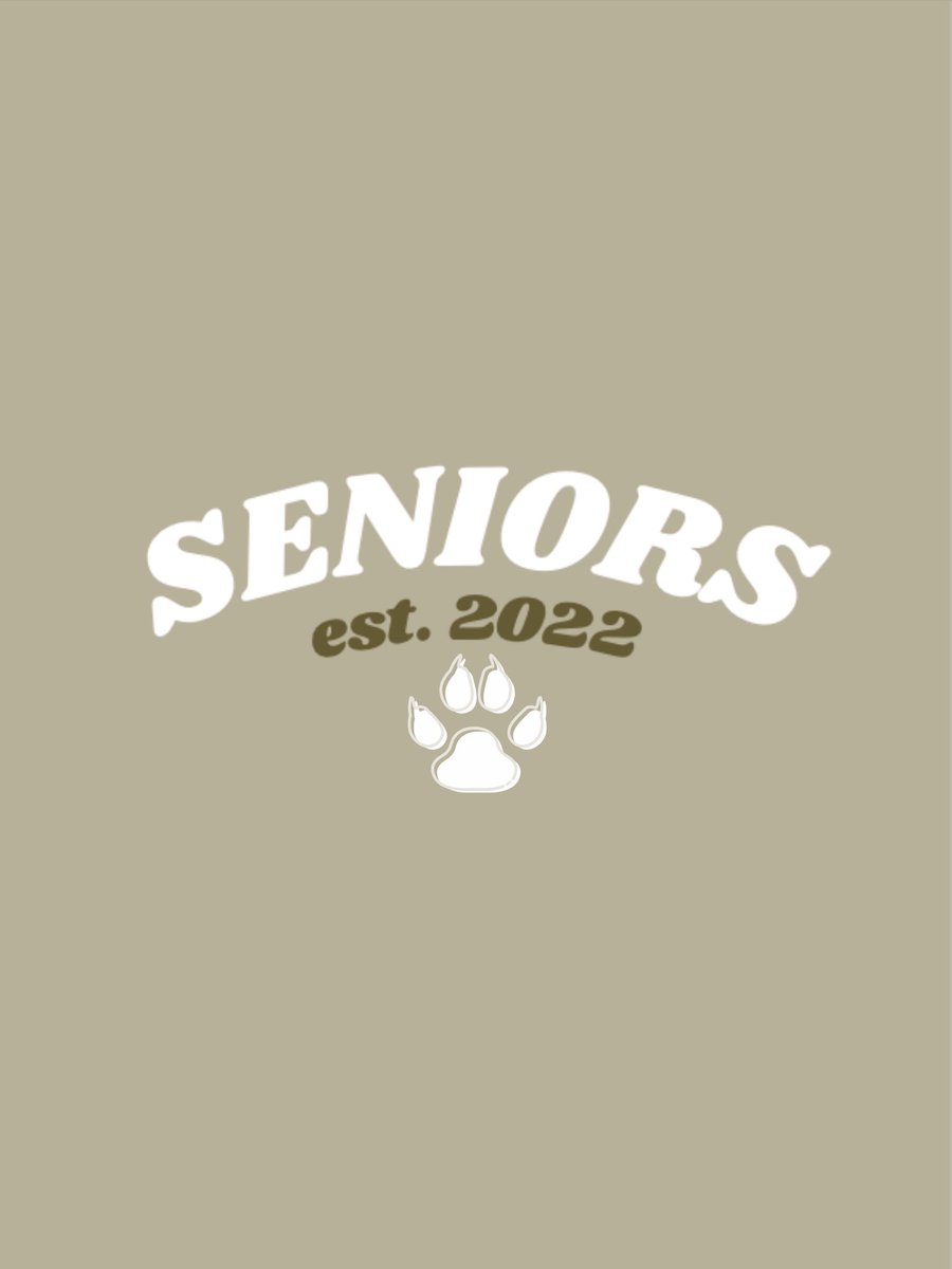 seniors!! here is the updated tshirt design

pre-orders will be open October 1st!!

tshirt sales will be pre-order only!!!

if you have a senior activity card, you will automatically be given a short sleeve shirt!

there’s an option for long sleeve shirts!! colors might change!