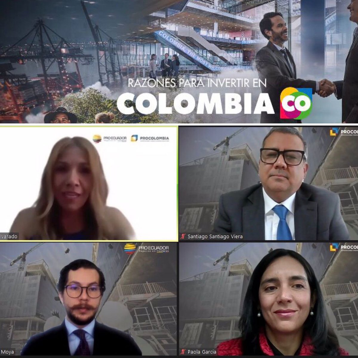 PaoGBarreneche's tweet photo. @PROCOLOMBIACO y @ProEcuador_ Presentamos oportunidades de inversión  en el marco de la comisión bilateral @MincomercioCo y @Minproduccion Ecuador a más de 50 empresarios. Grandes oportunidades para inversiones bilaterales @svierao @mafe_sm https://t.co/8AMIEu42n2