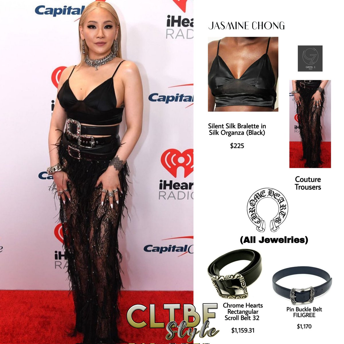 CLTBFstyle's tweet photo. [ 210918 CL (@chaelincl)’s  at iHeart Radio ]

• Top @jasminechongofficial
• Trouser @gretelz.official
• Jewelries @chromeheartsofficial
• Heels @sophiawebster

 #CL #THEBADDESTFEMALE #style #chaelincl #clstyle #fashionblogger #outfits #wardrobe #이채린 #의상 #CLTBFstyle https://t.co/oK1L7alkgH