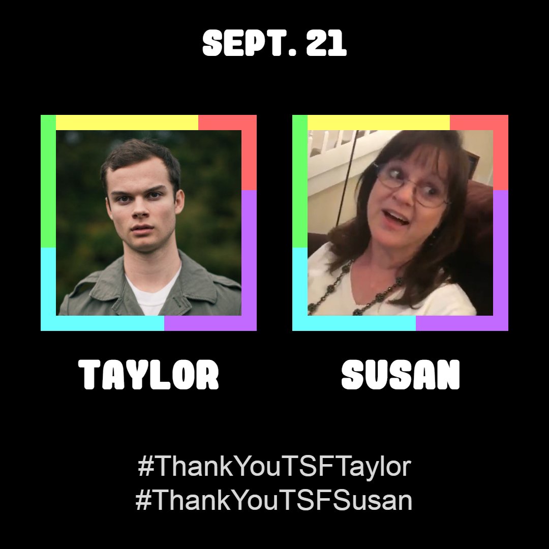 ThanksTSFriends's tweet image. September 21 is dedicated to Taylor and Susan!

Thank you both for being awesome!

Post your love + appreciation for them with these hashtags!
Taylor: #ThankYouTSFTaylor
Susan: #ThankYouTSFSusan

@Tshroom @ShrumSusan
#ThankYouTSFriends