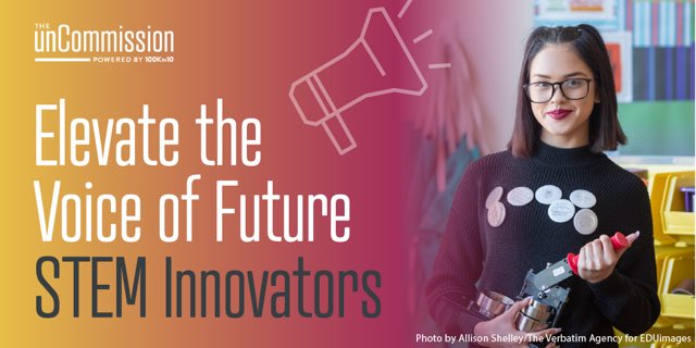Beyond100K's tweet photo. The #unCommission is an opportunity for #BIPOC young people to share their journey with #STEM to shape the future of #STEMeducation. Help elevate their voices by encouraging them to share their #STEMstory. They’ll receive a gift worth $25! #STEM
https://t.co/YuNO80Zt0B https://t.co/TfwSdZI2jo