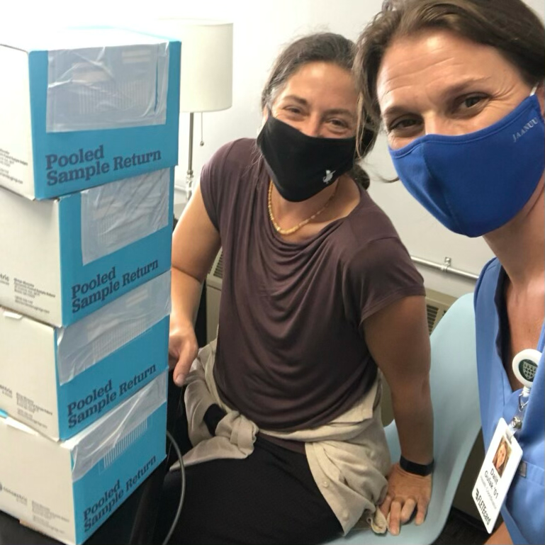 waynflete's tweet photo. Swabs from the first round of our pooled COVID testing program are packed up and ready to go! Waynflete encourages students, faculty, and staff to participate in pooled testing to keep our community safe, healthy, and learning. #waynflete #pooledtesting https://t.co/1kUkuaPdzA