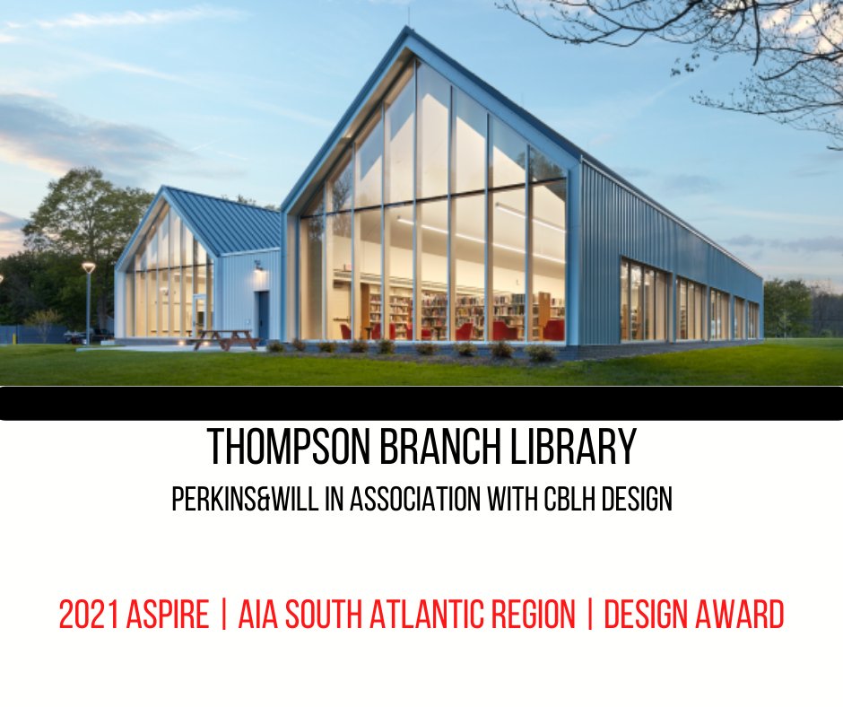 GeaugaLibrary's tweet photo. We are so excited to hear that our new Thompson Branch won a 2021 Merit Award from @AIANational! Congrats, @perkinswill @CBLHdesign 
Check it out: https://t.co/q4fl9qPZgi 
Stop out and see the Thompson Branch if you haven't already! https://t.co/xoQ2xeWozq