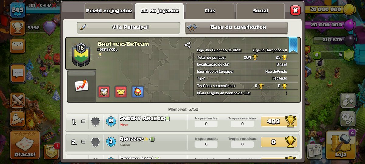 <a href="/ClashofClansBRC/">Clash of Clans BR</a> <a href="/ClashofClansBRC/">Clash of Clans BR</a> <a href="/supercell/">Supercell</a> <a href="/BrothersBrTeam/">BrothersBrTeam</a> Necessitamos a atenção se vcs nesse caso que aconteceu sábado dia 18 perto do pré qualifier aonde ficamos sem jogar por conta disso.. Queremos antenção do suporte no caso nosso clã ainda não está em nossas mãos.. e tão difícil assim...