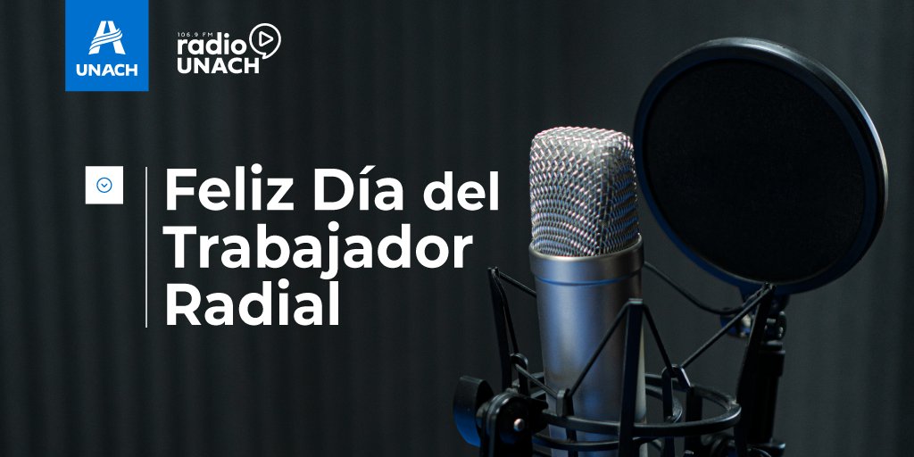 unach_cl's tweet photo. ✨Un gran saludo a todos los trabajadores radiales en su día

🎼 En especial a los colaboradores de la Radio UNACH

📻 Sintoniza en Chillán 106.9, escúchanos a través de https://t.co/9ZXOakUn7b en la parte superior derecha o descarga tu aplicación "Radio UNACH" para Android e iOS https://t.co/E7yXzuBK63