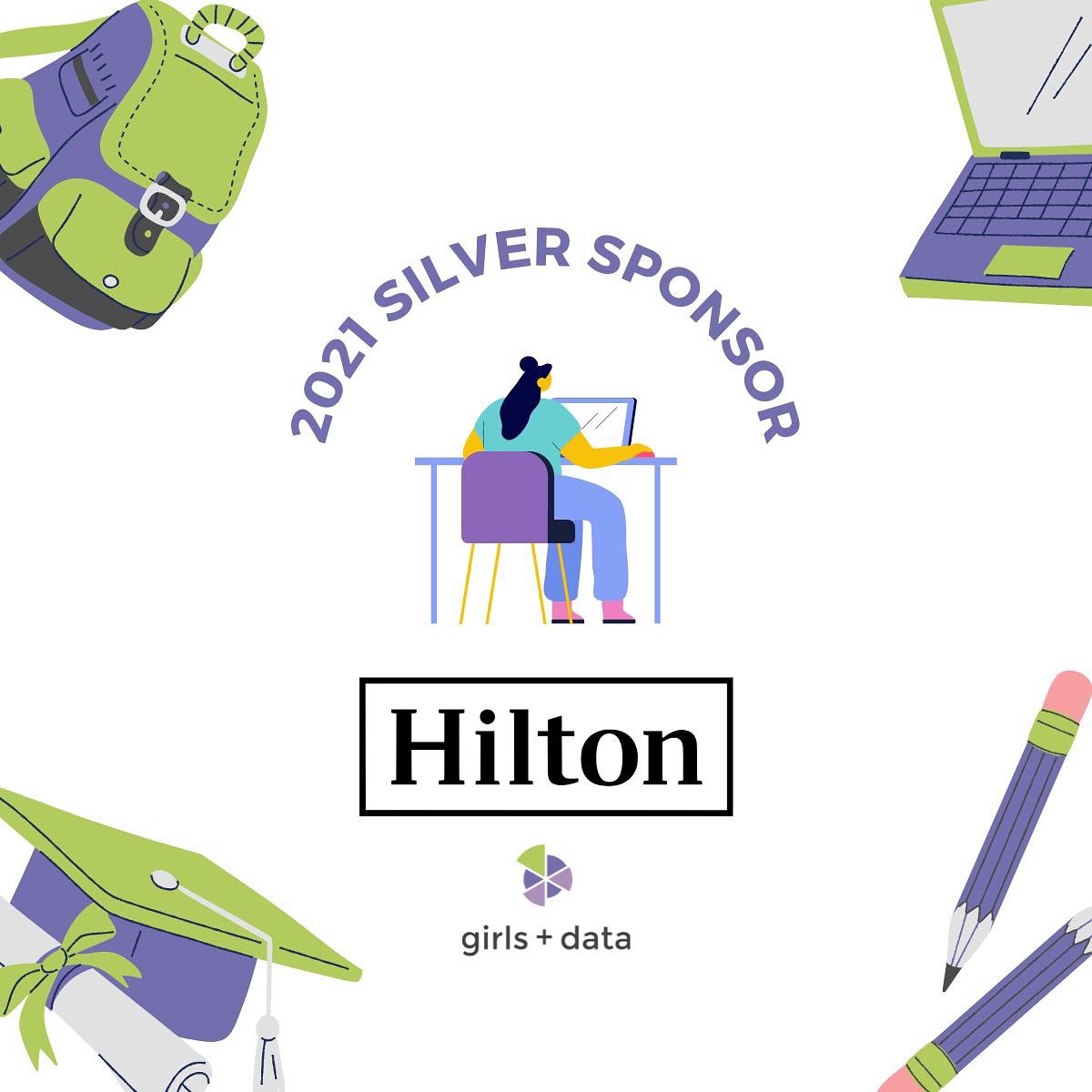 We are so excited to be partnering up with Hilton in 2021! This sponsorship helps Girls + Data to continue to introduce middle school girls to the opportunities which can be found in data analytics and data science.