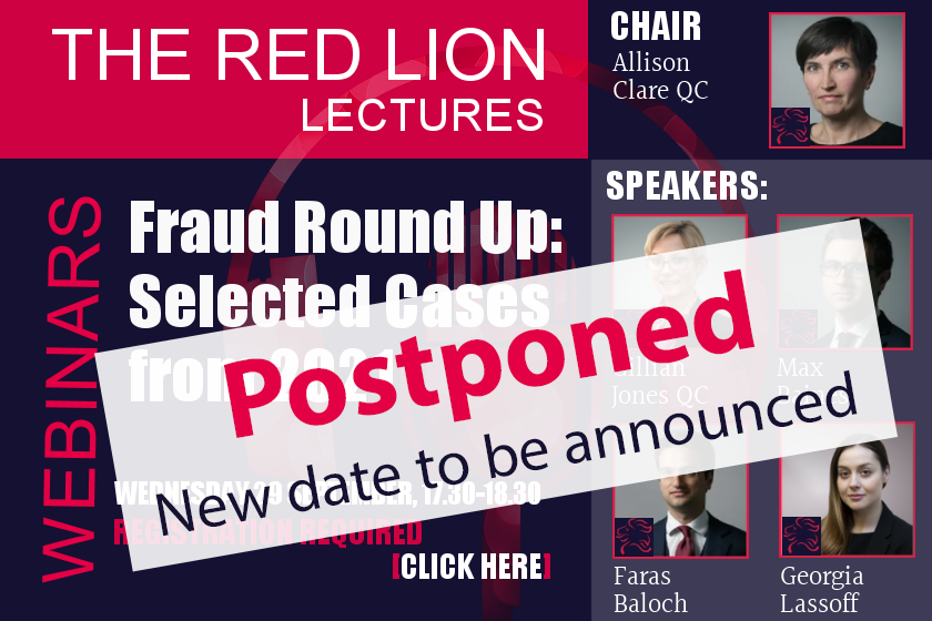 In light of recent events (https://t.co/7rKEnMLOl8) the Fraud Round Up: Selected Cases from 2021 event has been postponed. A new date will be announced soon. https://t.co/ebWIVWHFMD