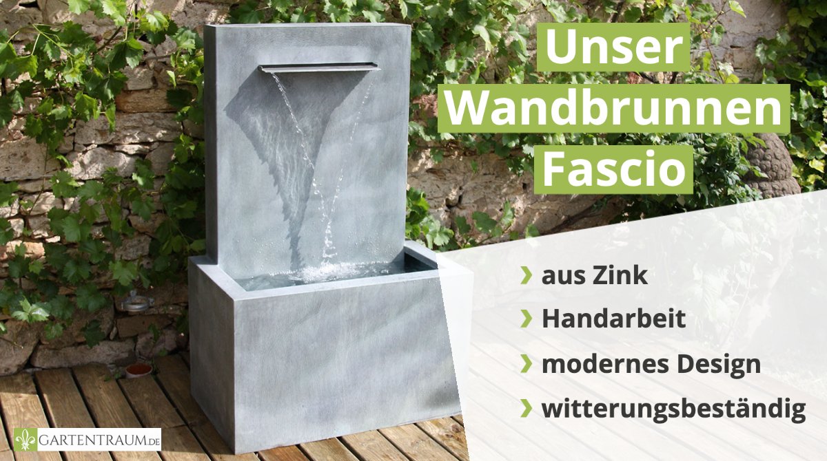 Gestresst? Wie wäre es mit unserem ästhetischen Wandbrunnen Fascio? Mit ihm findet Ihr garantiert Ruhe und genießt pure Erholung. Mehr gibt es hier: gartentraum.de/Gartenbrunnen 
#gartentraum #garten #entspannung  #gartenbrunnen