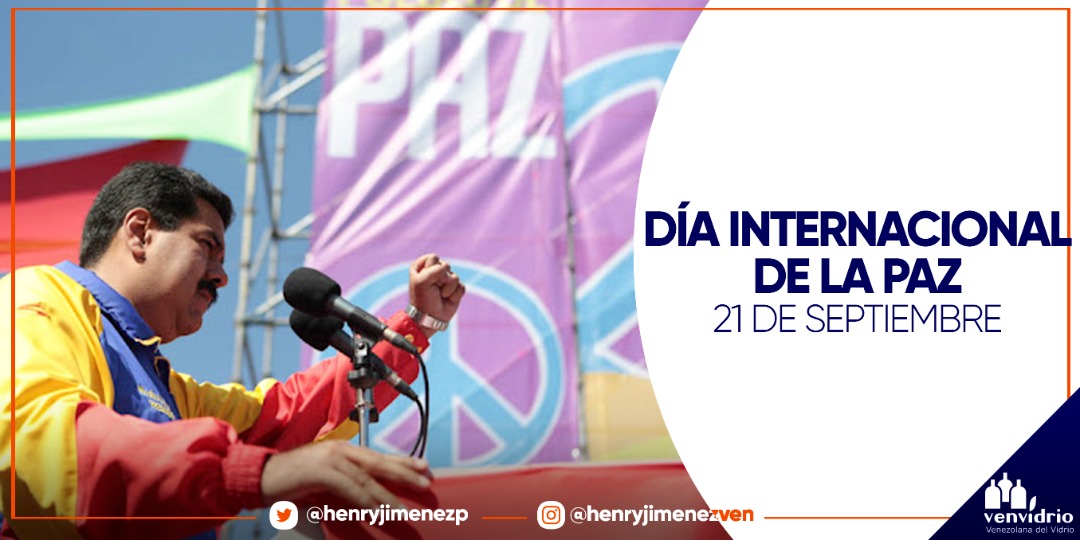 En este Día Internacional de la Paz elevamos nuestra voz en rechazo a cualquier forma de violencia que altere la tranquilidad de los pueblos. El diálogo es el primer paso para el entendimiento. Debemos seguir promoviendo el respeto por encima de cualquier situación adversa.