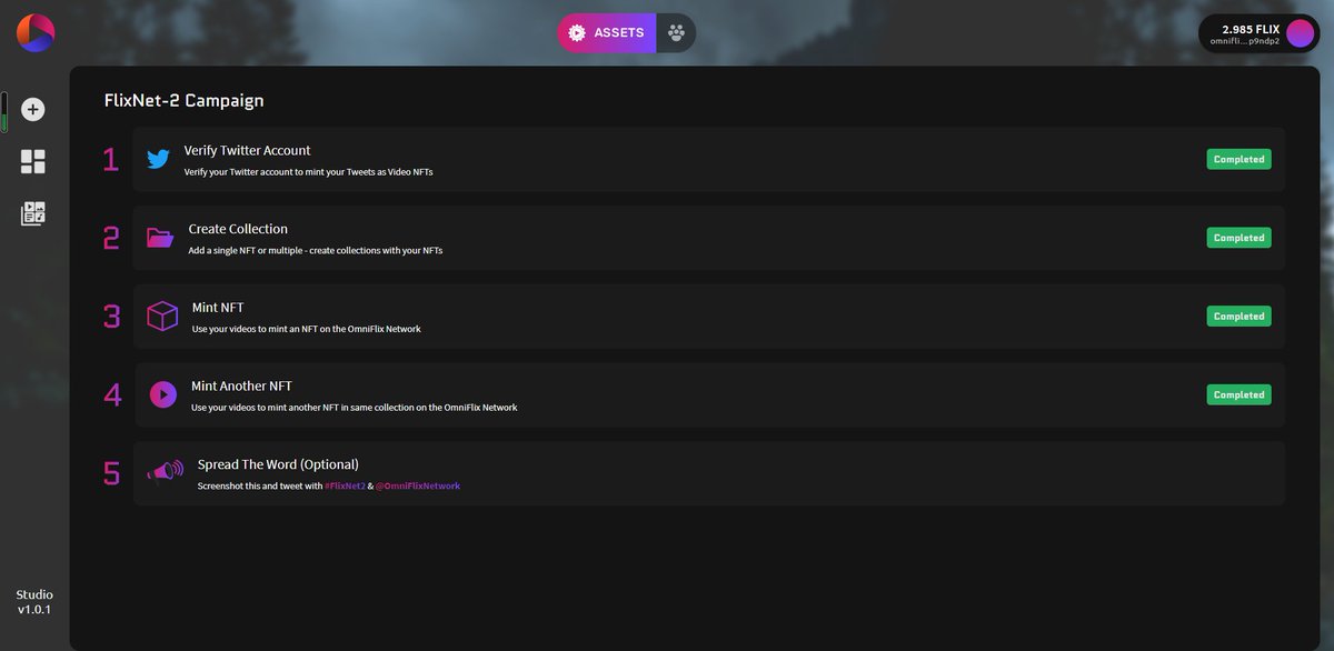 lens_qiao's tweet image. Twitter makes NFTs very fast and the experience is very silky. I look forward to the project team to develop more functions. I will keep following up. Screenshot this and tweet with #FlixNet2 &amp;amp; @OmniFlixNetwork