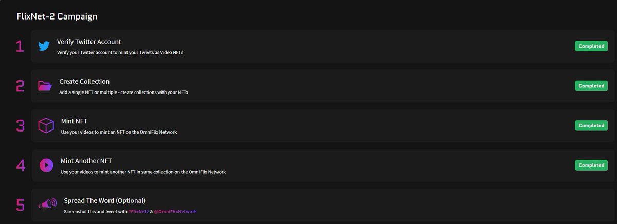 MaksimTkachenko's tweet image. I just tested creation of video NFTs in Omniflix project and that was so easy! So far the project looks very promising. I like it #FlixNet2 &amp;amp; @OmniFlixNetwork