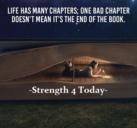 Strengthfor2day's tweet photo. Life has Many Chapters;
One Bad Chapter Doesn't Mean
It's the End of the Book.
#Life #Chapters #Bad #NotEnd #Book #KeepGoing #Strengthfor2day https://t.co/Wmh8wDbgxF