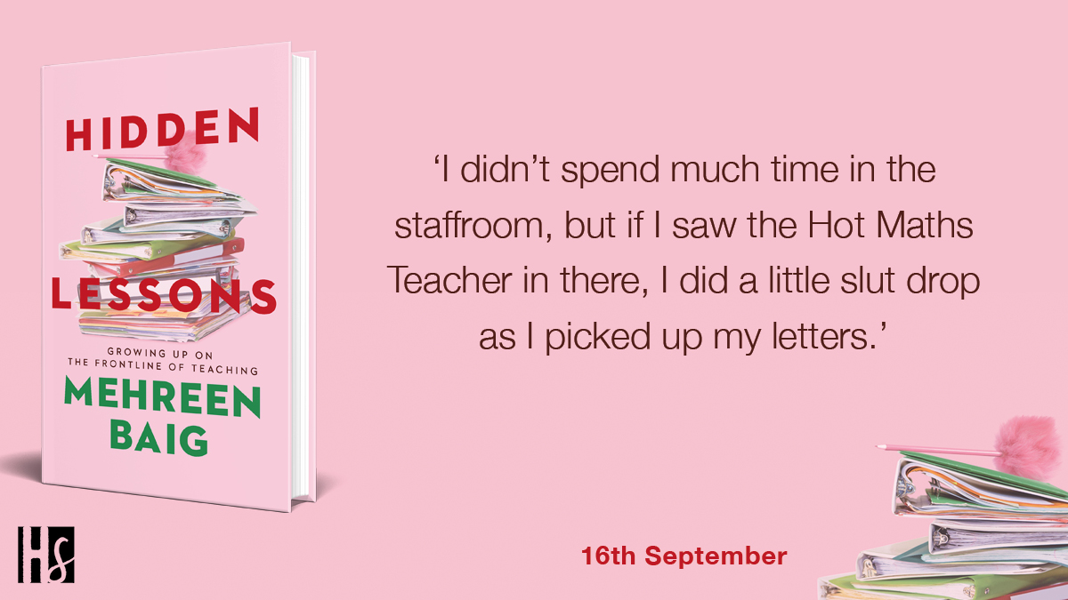 Hodder_Studio's tweet photo. Have you got your copy of #HiddenLessons by @thequeenmehreen yet?
Hilarious, heartwarming and utterly compelling, make sure to get your copy now! > https://t.co/2RbQsxVARZ https://t.co/oLnfFbiQyu
