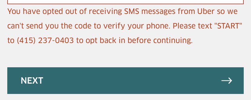 BrunoNJ10's tweet photo. @Uber_Support I am trying to sign up as an Uber eats driver. I have done what it asked me to but I still keep getting this message. Please help!! https://t.co/BYBf9uIpvQ
