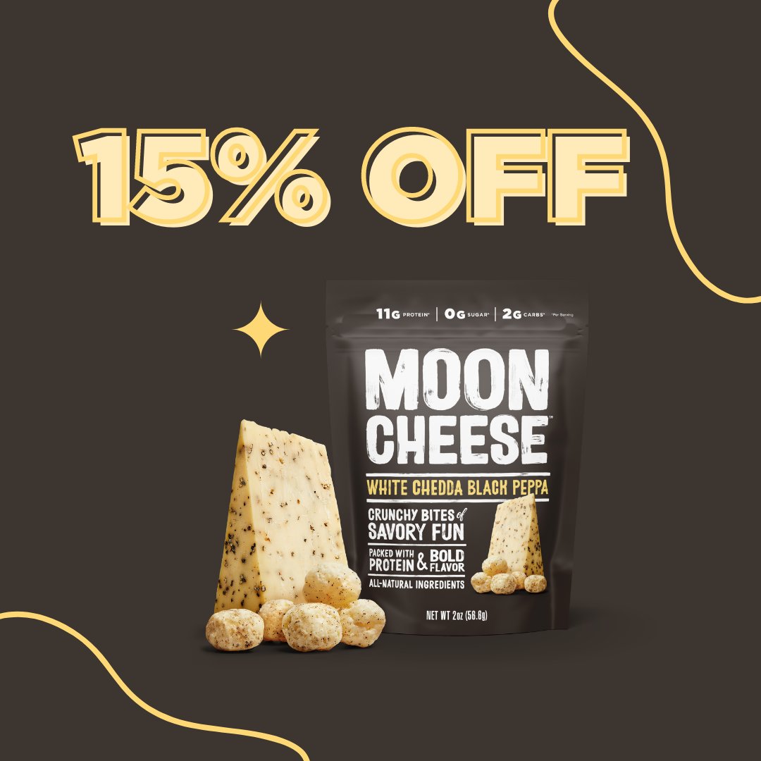 Last day to save 15% on mooncheese.com. Use code CURNCH15 at check out, ends today!
