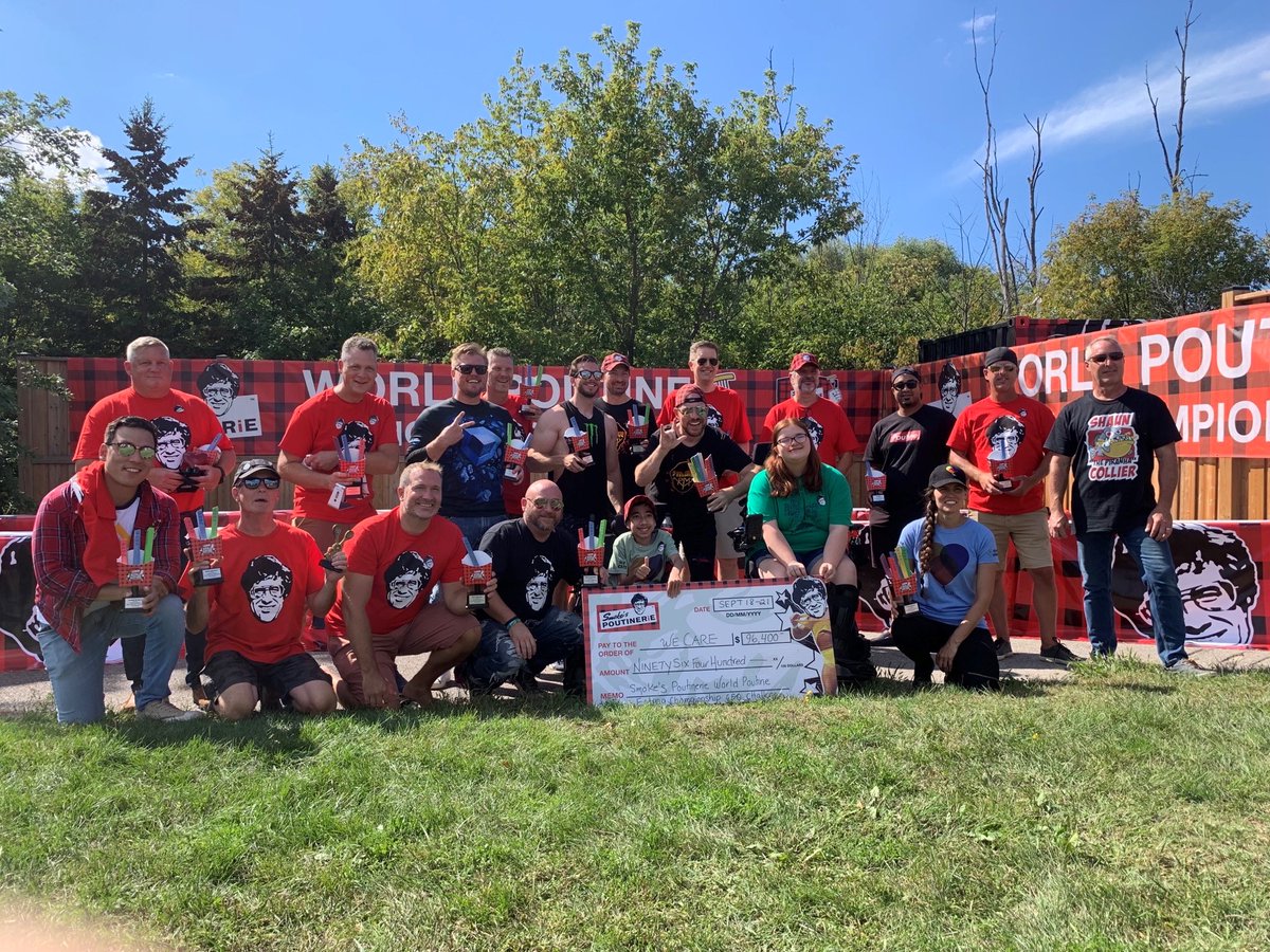 affinitygroupFS's tweet photo. Affinity Group Canada's very own, Joe Di Maria, came in 2nd place in Saturday's Smoke's Poutinerie 2021 World Poutine Eating Championship and helped to raised $100,000 in support of @WeCareCan !👏👏
#smokespoutinerie #friendsofwecare #poutineforthekidscamp #yourbridgetosuccess https://t.co/gnGt5bNB6a
