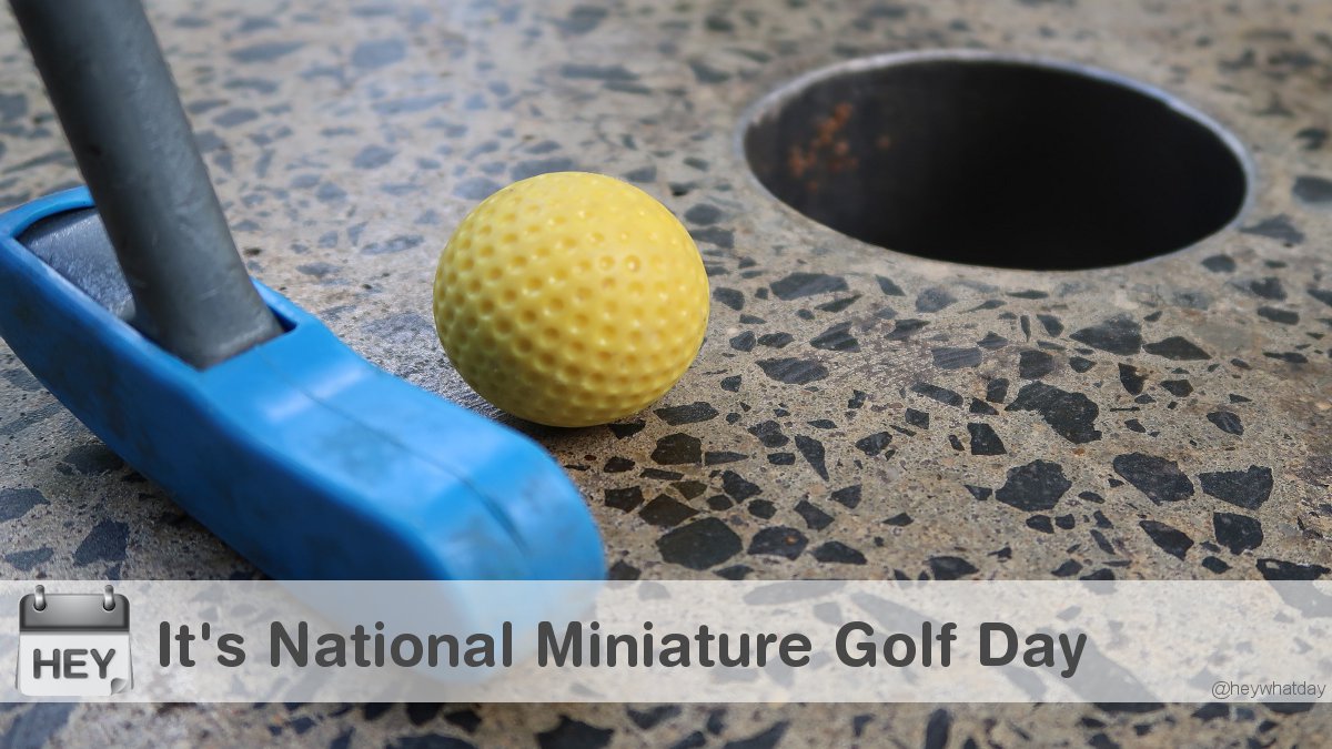 It's Miniature Golf Day! 
#MiniatureGolfDay #MiniGolfDay #Golf