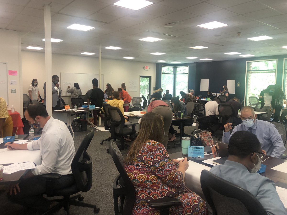 Great day of learning with the Aspiring Leader Academy Cohort V! What is your slogan/logo? #hcpsalac5