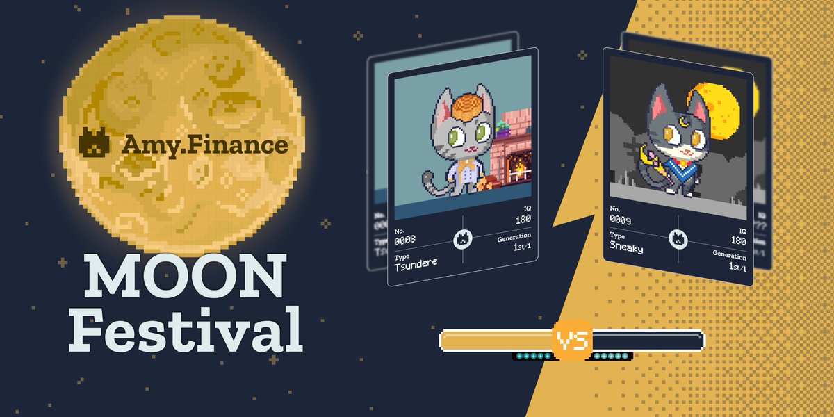 amyfinance's tweet photo. 1/2
🌕Thanks for your patience with Amy and also to celebrate the #MoonFestival, we are now giving away the “Full Moon” series of Golden Cat NFTs with IQ 180 to 666 lucky cat lovers! 

🥮Which cat do you like? Moon Cat or MoonCake Cat? Vote for it. https://t.co/8KL1mQZfRn