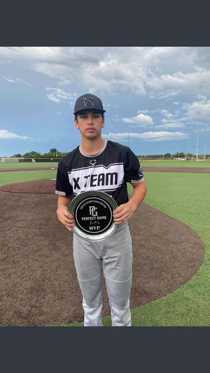 CMBaseball41's tweet photo. *BREAKING* Grandson  @matthew_manuel1 wins MVP batting .619 w 14h, 7-2b in 6 games at 2021 PG WWBA 18u Florida Qualifier @XTeamBaseball 

Way to hit the ball Matt! https://t.co/28YglSLtP0