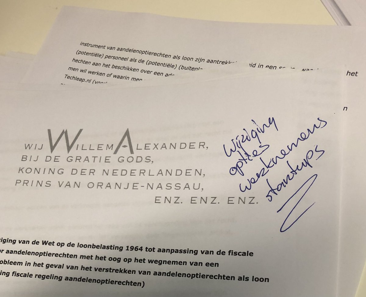 heer_erik's tweet photo. De Optie Kogel is door de Kerk.
Wél versoepeling optieregeling medewerkers startups 👍🏼
Helaas geen verlaging tarief, dus opties blijven hoog belast 👎🏻
Een beetje goed nieuws voor startups dus. https://t.co/2Bpfejg7aN