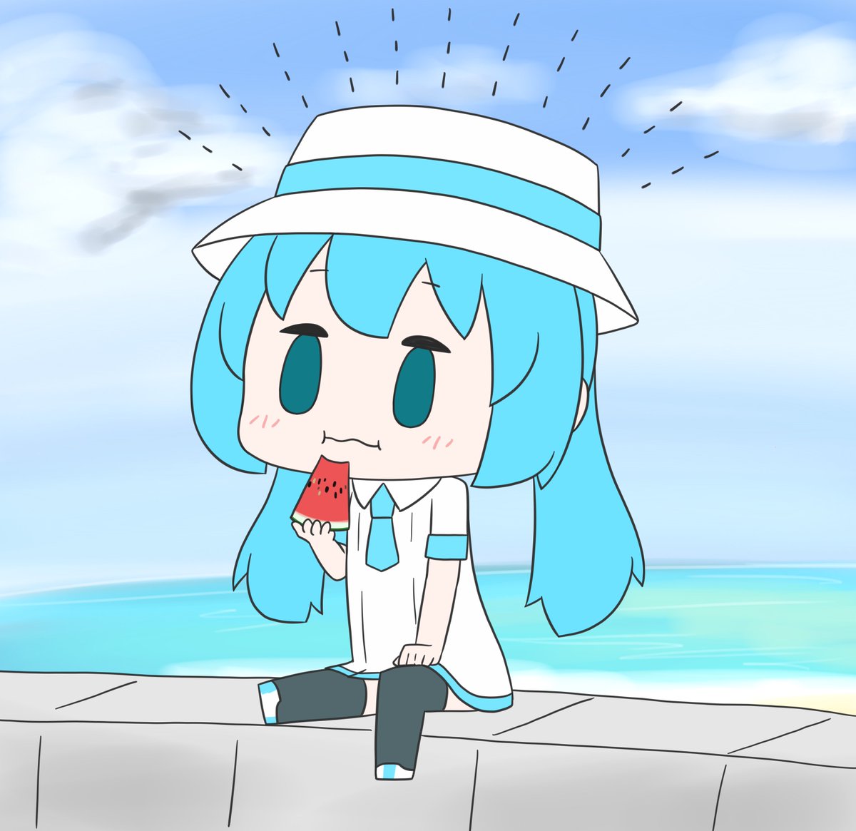 初音ミク 「」|はつねネガメのイラスト