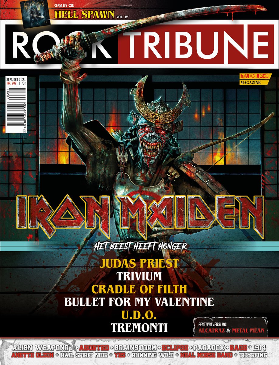 FilipAlcatraz's tweet photo. Rock Tribune 202 - sept-okt 2021 @IronMaiden https://t.co/KF8UkChr85