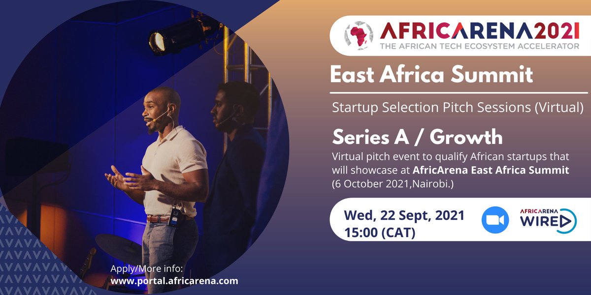 STARTUP SAVANNA X AFRICARENA EAST AFRICA SUMMIT
The East African Summit is here - virtually, 21 – 22 September!
To be part of the virtual pitch session and a chance to be selected to pitch in the Summit, apply:
bit.ly/StartupSavanna…
#StartupSavanna #PositioningKenyaGlobally