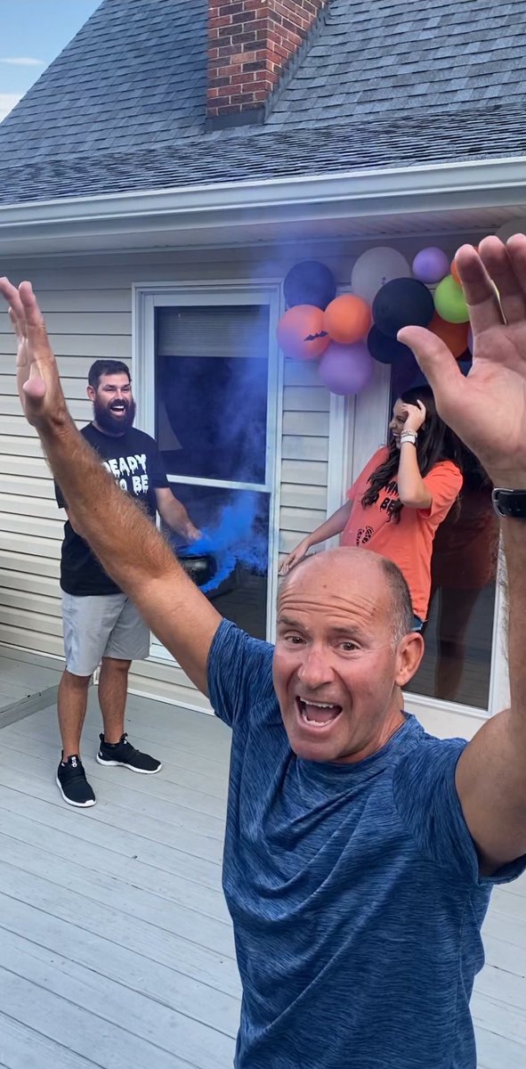 CoachHoneyMHU19's tweet photo. A little bit of personal news but Baby Buns Jr coming soon!! Also not sure if you can tell but my pops was a little fired up too! https://t.co/0ADb9yhMxB
