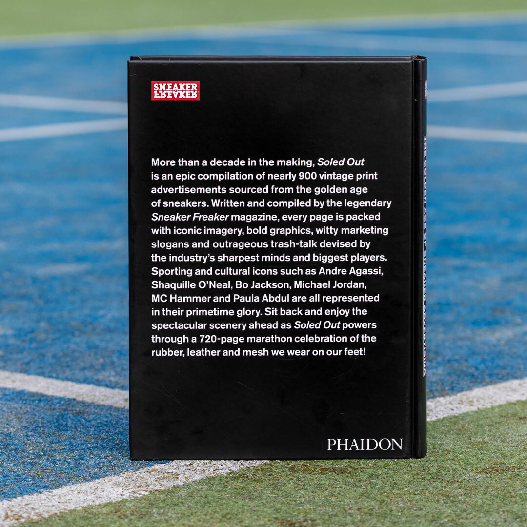 modernhype_'s tweet photo. Sneaker Freaker’s new book SOLED OUT, is an epic 720-page compendium of nearly 900 vintage adverts sourced from the golden age of sneakers. 

On sale Oct 20. 📚 https://t.co/elSmNDI6xi