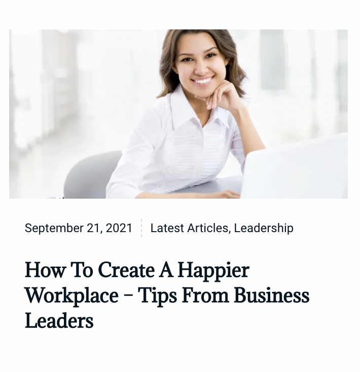 To mark #InternationalHappinessatWorkWeek, a selection of experts provide their tips for leaders and managers looking to retain their workforce by creating a happier workplace.   Read the full article on our website now. #leadership #leadershiptips #happyworkforce #management