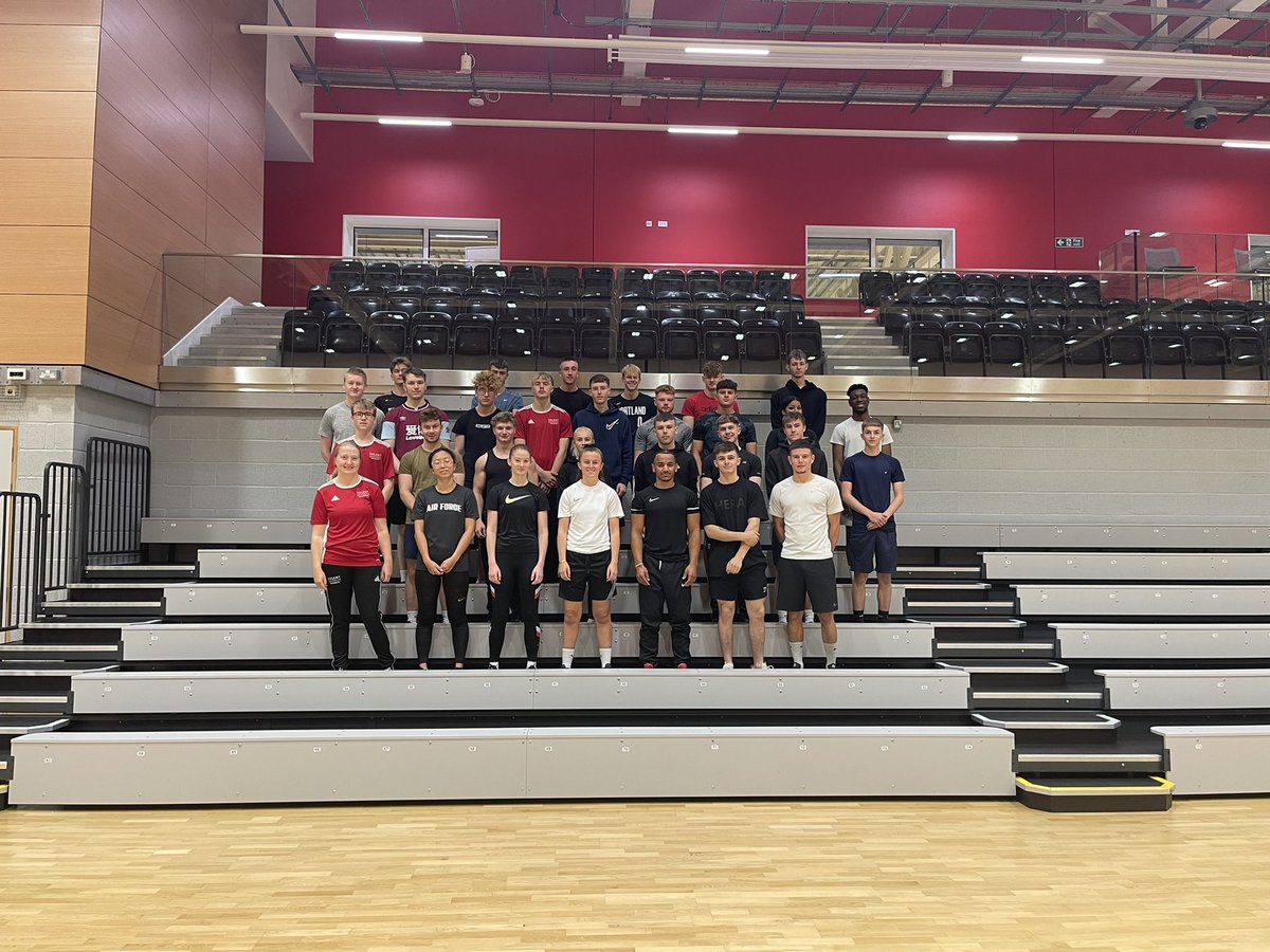 It was a good morning putting the new sport &amp; exercise science students through their paces. Lots of laughs and some good competitive spirit on display #freshers #teambuilding101