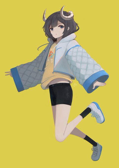 上オーバーサイズで下薄いやつすき!の絵 