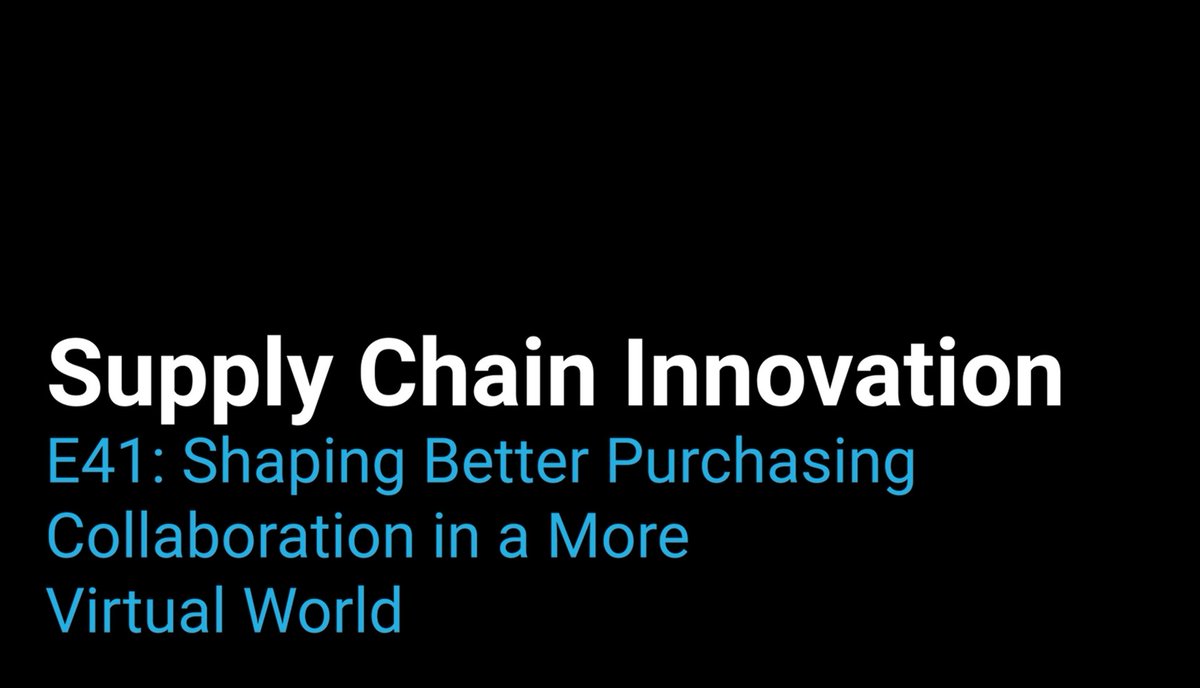 Supply Chain Innovation Podcast tweet media