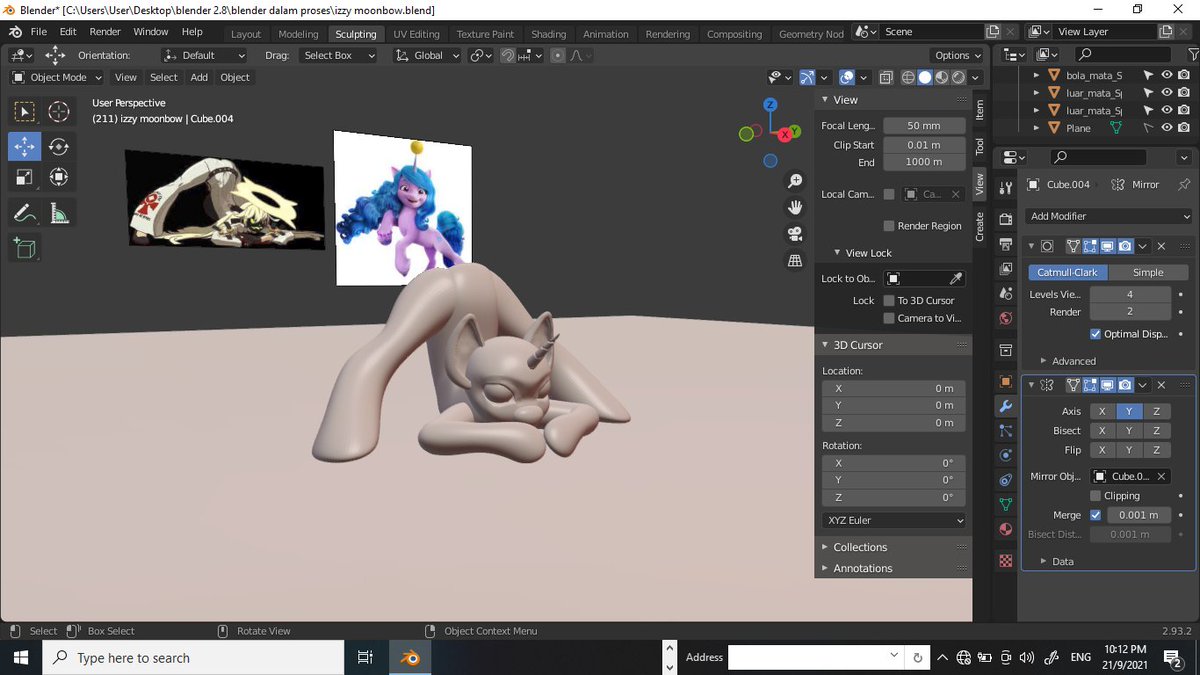 irsyadblender3d's tweet photo. Ummmm... mewww qwq
im jumping into this trend... still in process making izzy moonbow into jackopose q3q
#mlpg5 #mlpblender #izzymoonbow #mlp3d
#brony #mlpg5fanart
q3q purrrrrrr and izzy is a fluffy cat unicorn cuz i say so https://t.co/ifPu2KpwkB