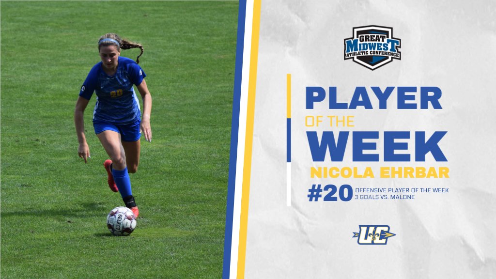 🤩Nicola Ehrbar named GMAC Offensive Player of the Week after her hat trick against Malone on Thursday! 

Full story: bit.ly/3hPVPpq