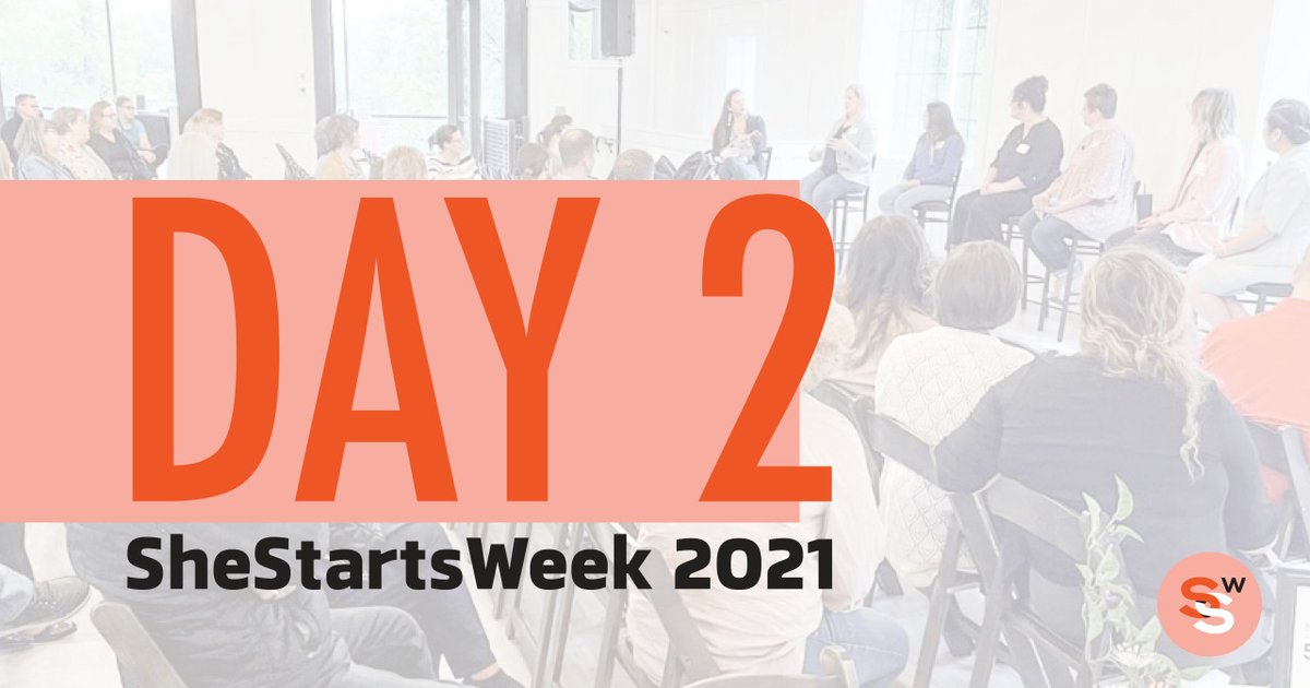 Happy day TWO of She Starts Week 2021! We have an awesome lineup today AND there's still time to sign up! Check 'em out. → bit.ly/3tsvT7z