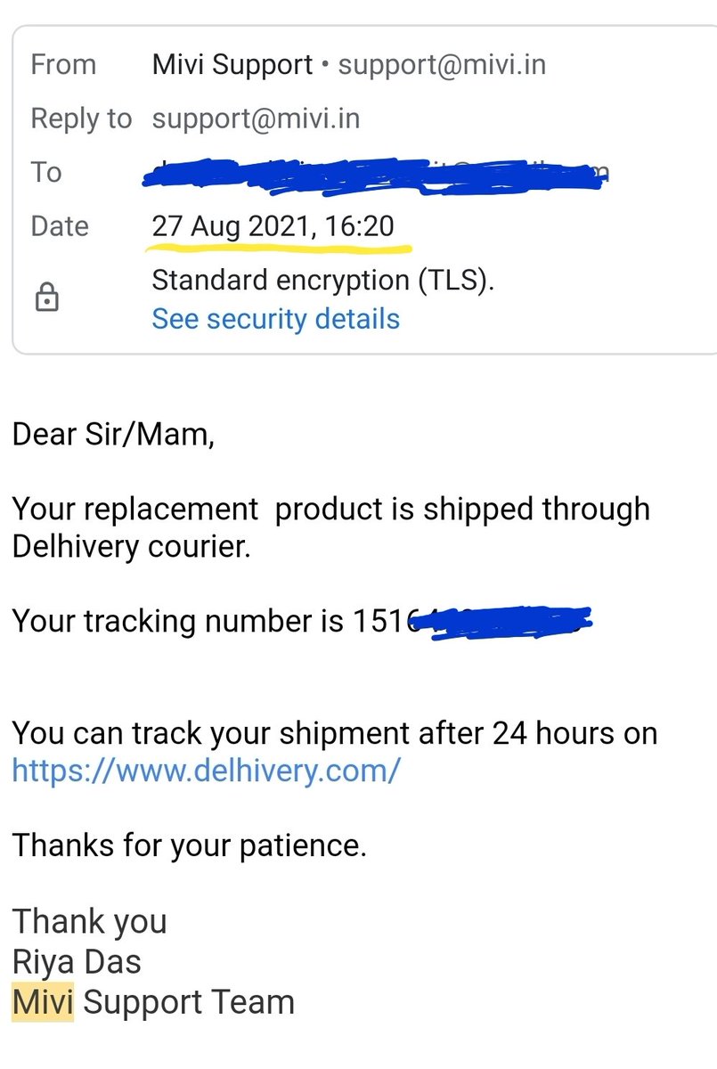 AhujaNIT's tweet photo. @Mivi_Official Hi, I am chasing for replacement of M80 pods since a month.. no one from @Mivi_Official customer care is replying to mails, forget about someone picking up phone at your end..
#pathetic customer and after sale service https://t.co/oc85su1ZHc