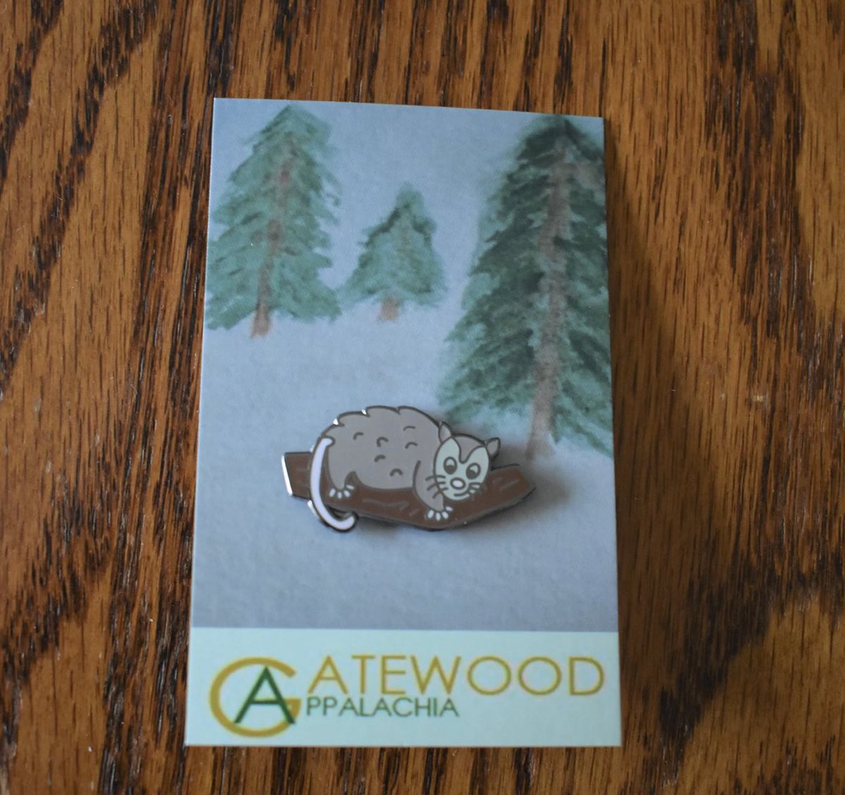 appodlachia's tweet photo. This week’s giveaway is brought to you by @GatewoodApp. They’re giving away this Opie Opossum collectible pin! 

To enter all you gotta do is retweet this and follow us!

Winner announced on the pod next week! https://t.co/f0rLsvwl6b