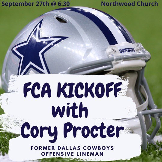 Don’t miss out on the first FCA meeting of the year! Wear a jersey and bring your favorite tailgate snack!!