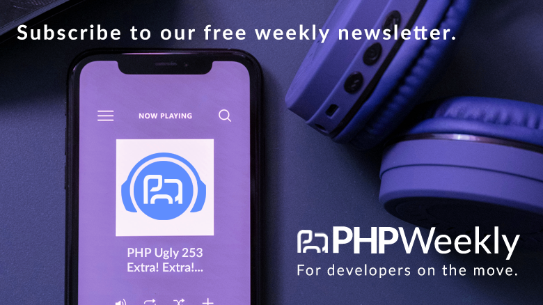 phpweeklynews's tweet image. Catch up on #PHP the latest podcasts from the community with our curated list of podcasts.  Check out the guys from @phpugly in the latest  issue of #PHPWeekly : phpweekly.com/archive/latest…