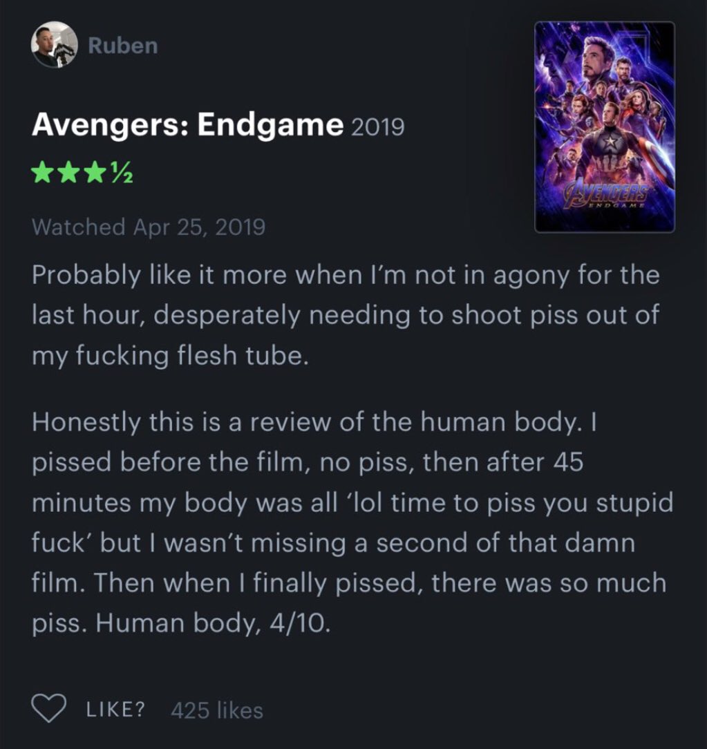 🇨🇦letterboxd reviews with threatening auras (@letterboxdauras) on Twitter photo 