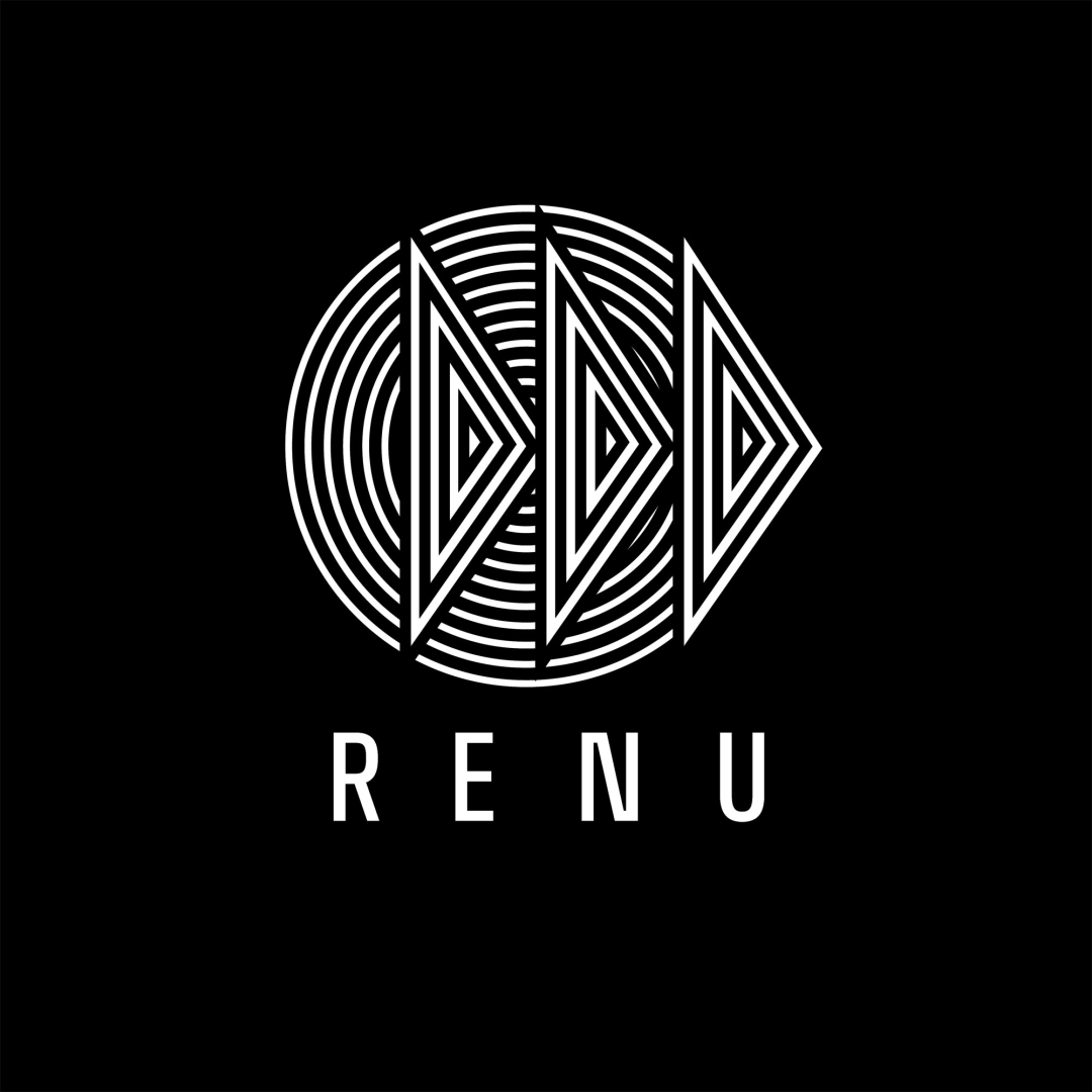 The 'RENU' logo. All faiths &amp; philosophies refer to the circle and all     faiths &amp; philosophies refer to triptychs. Everything is maths.                Lionised by @artforum,  @bbc6music, @bbclatejunction &amp;               @theQuietus. #NEWMUSICCOMING