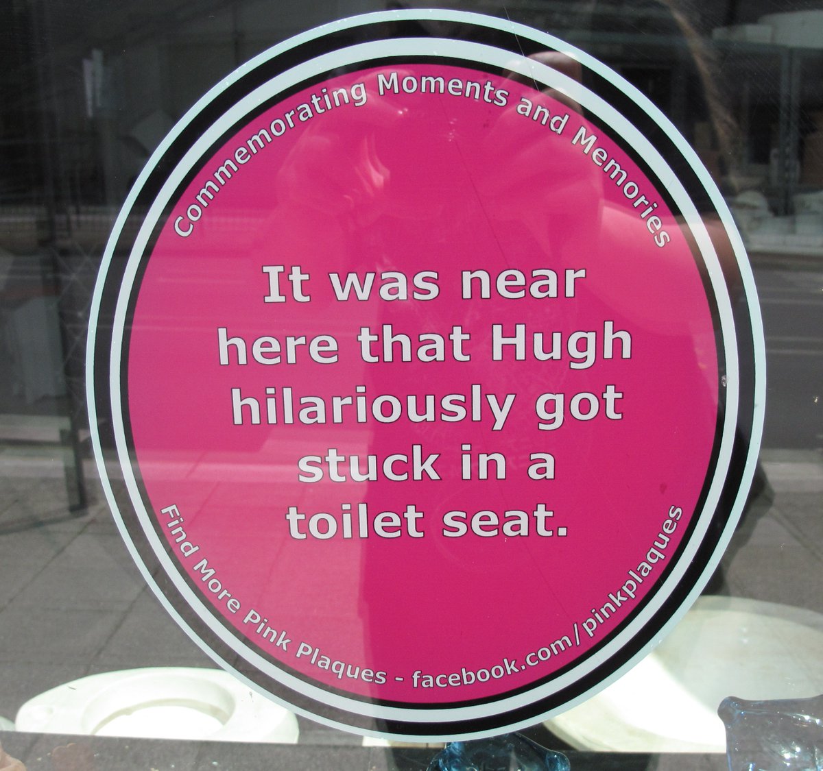 As the Pink Plaques start to be uninstalled this week we will continue to share plaque commemorations here on the page!  Thank you to <a href="/plymouthart/">Andrea</a> for hosting this popular Pink Plaque and to Hugh for the hilarious memory 😂 Pink Plaques - sponsored <a href="/mayflower400uk/">Mayflower 400 UK</a> and partners